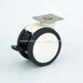 4 Inch Plate Swivel PU Material With Bracket Medical Caster